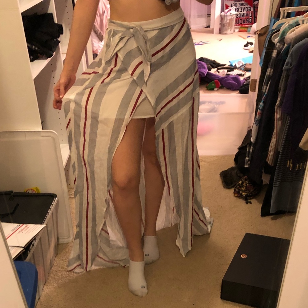 High-Low Wrap Skirt cover up